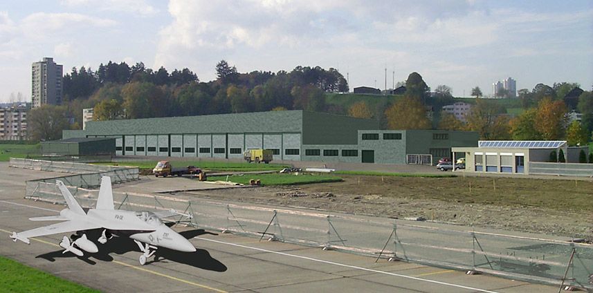 GESAMTLEISTUNGSWETTBEWERB HALLE 4 FLUGPLATZ EMMEN LU 1999